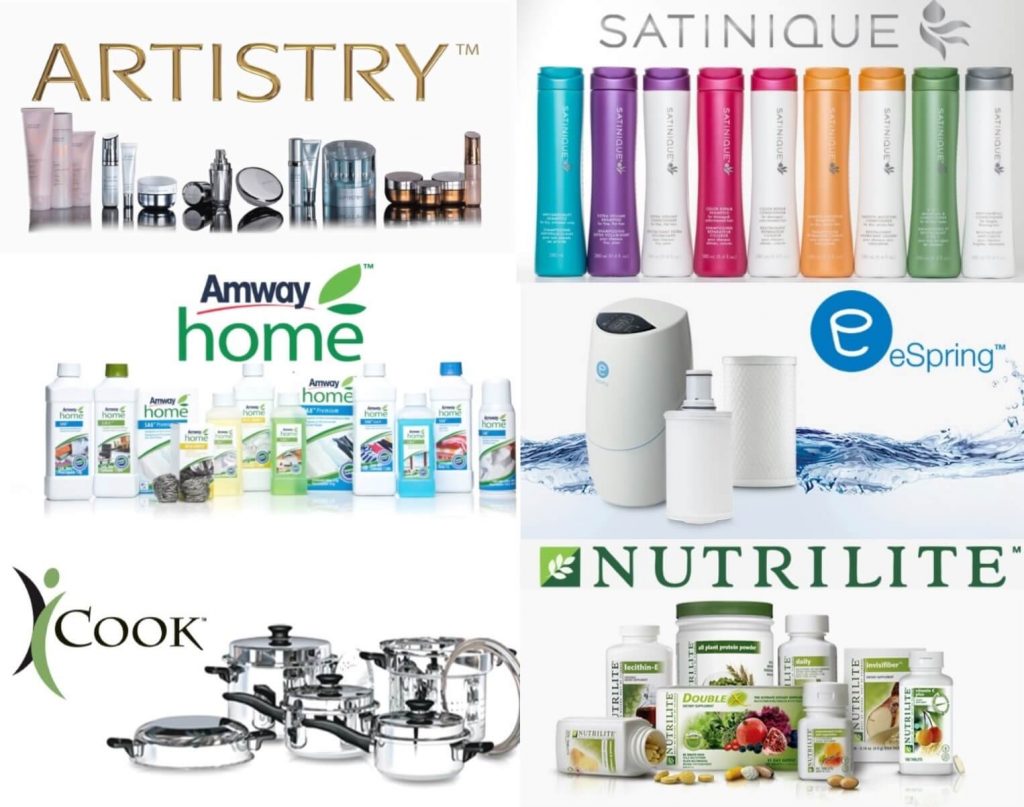 Lineas de Amway home nutrilite satinique artistry icook espring 